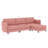 107.8'' Large Size 3 Seater Sofa Couch, L-Shaped Sofas With Movable Ottoman, Arm With Pockets,Modern Fabric Couches-559099678