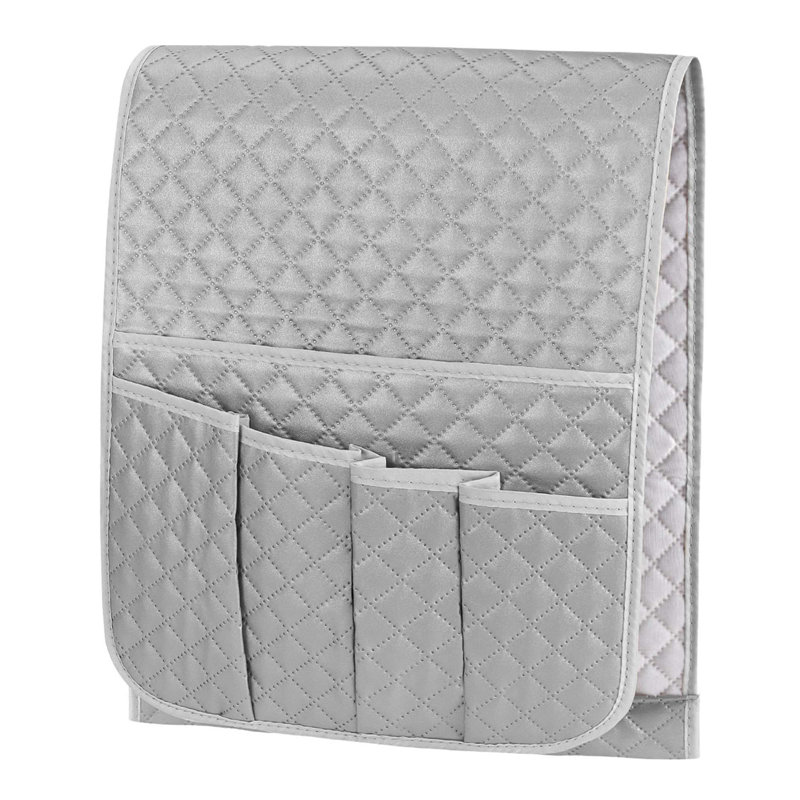 Housse pour canapé à coussins carrés/rectangulaires, Similicuir gris