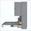 Lit escamotable mural avec placard, tiroirs et tablettes Murphy-131125066
