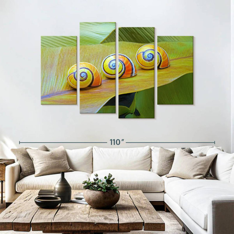 Brampt Cuban Snails, 54" H x 84" W