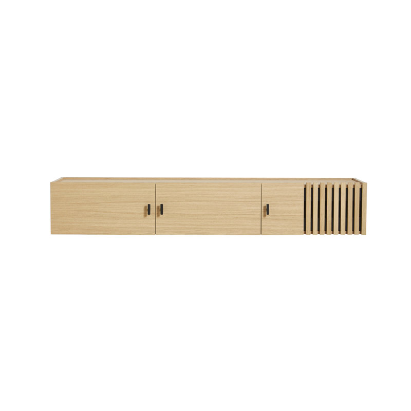 Array Wall-Mounted Sideboard (150 Cm), Oak