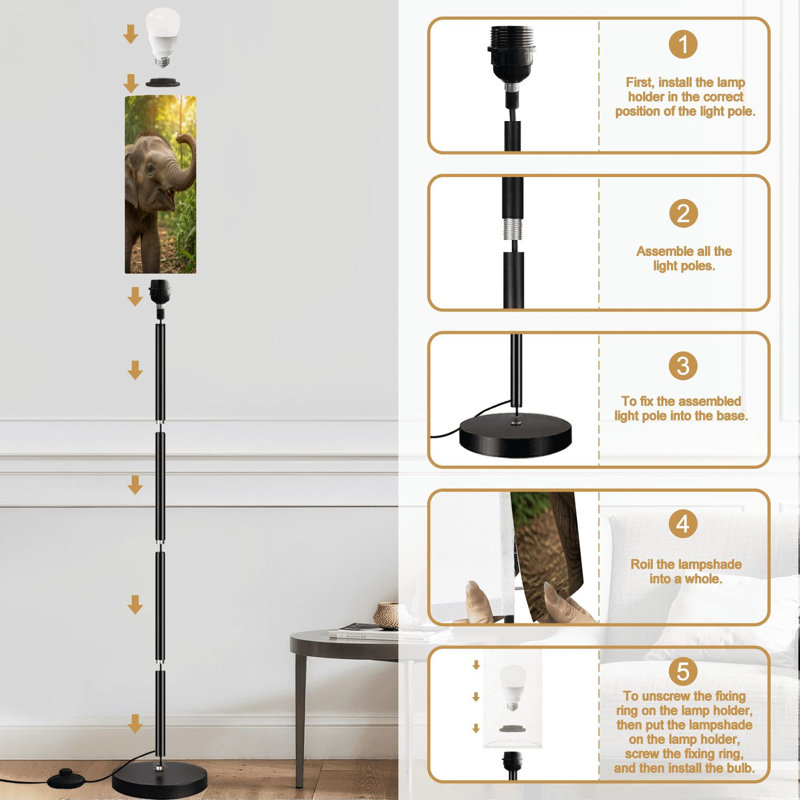 Lampe sur pied Elephant Dimmable Modern