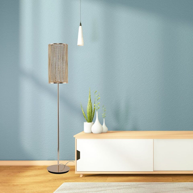 Asharra 158cm Floor Lamp, Gold