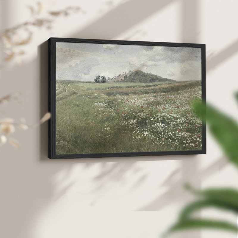 Paysages rétro-Dxx - reproduction encadrée, H 16 po x l 20 po, Noir