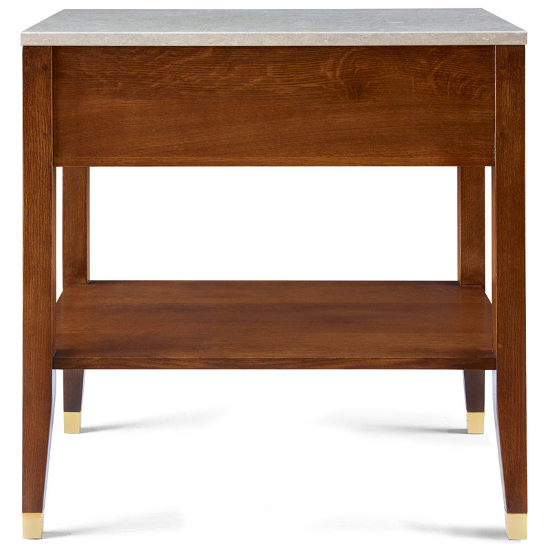 Surrey Hills Open Nightstand, Stone Top