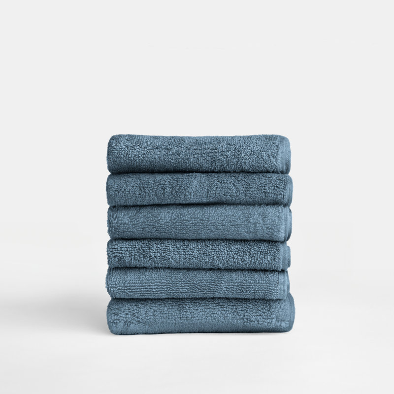 Washcloth Towel Set, Light Blue