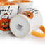 Ensemble de grandes tasses en grès orange 15 pièces Peanuts Spooky