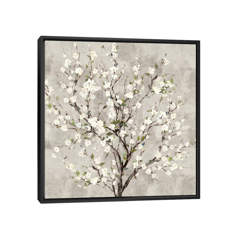 «Bloom Tree», reproduction sur toile, H 18 po x l 18 po x P 1,5 po, Toile avec cadre noir, Pas de tapis
