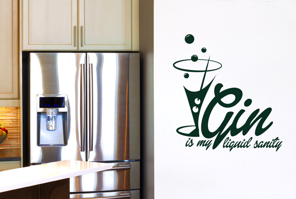 Gin Is My Liquid Sanity Wall Sticker