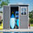 Waterproof Storage Shed With Floor And Lockable Design And Window