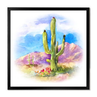 Cactus carnegiea dans le dessert - on
