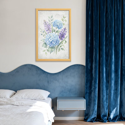 Plantes et fleurs fleurs bleues et mauves avec feuilles vertes