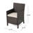 Ledezma 4 - Person Patio Dining Set Square Table with Cushions Included-24542615