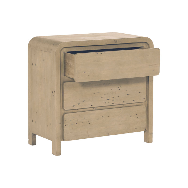 Petite commode à 3 tiroirs Ola, brun