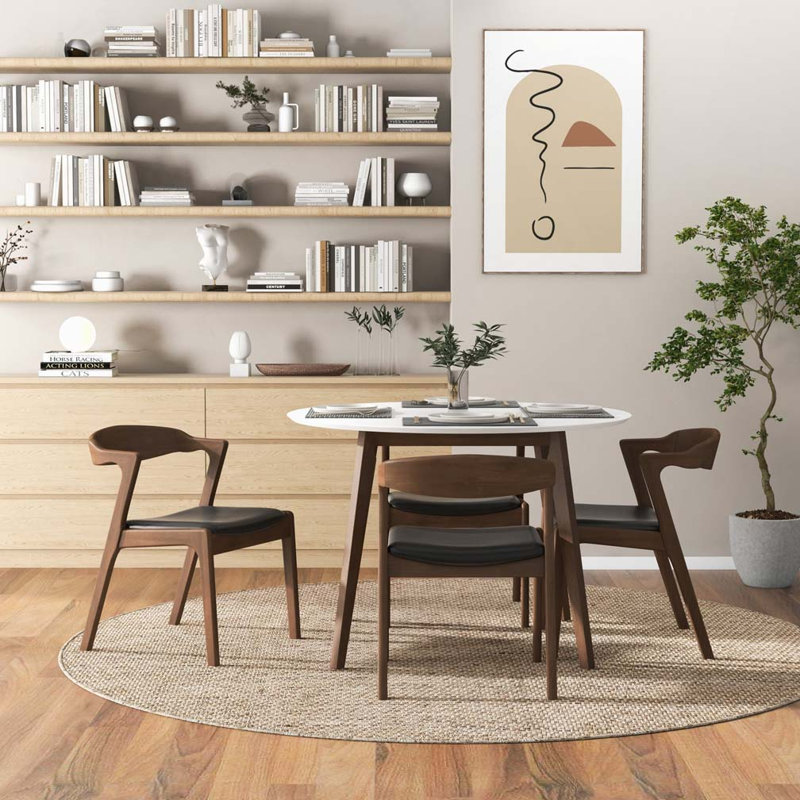 Table de salle à manger 43 "Farmhouse, Blanc