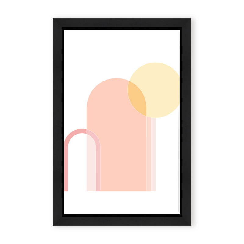 Summer Rendezvous Print by Stefanie Bales, 18" H x 12" W x 2.375" D, Framed Canvas, Black