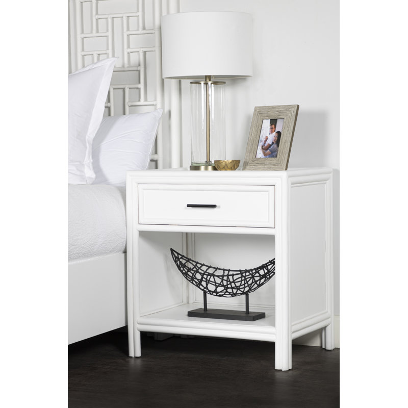 Clara Collection 1 - Drawer Nightstand, Light Green