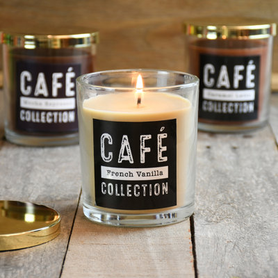 Scented Jar Candle with Glass Holder