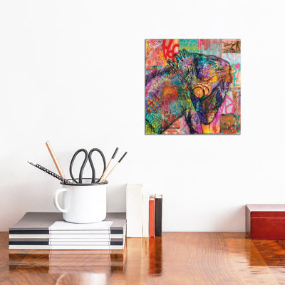 Iguana 1 Piece Wrapped Canvas Wall Art