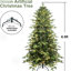 Arbre de Noël de 5 pi avec 200 lumières Ul blanc chaud, 1488 pointes, structure à branches articulées, support en métal, + PE, option de décoration festive + PE avec branches faciles à installer, look réaliste et stable pour les Fêtes