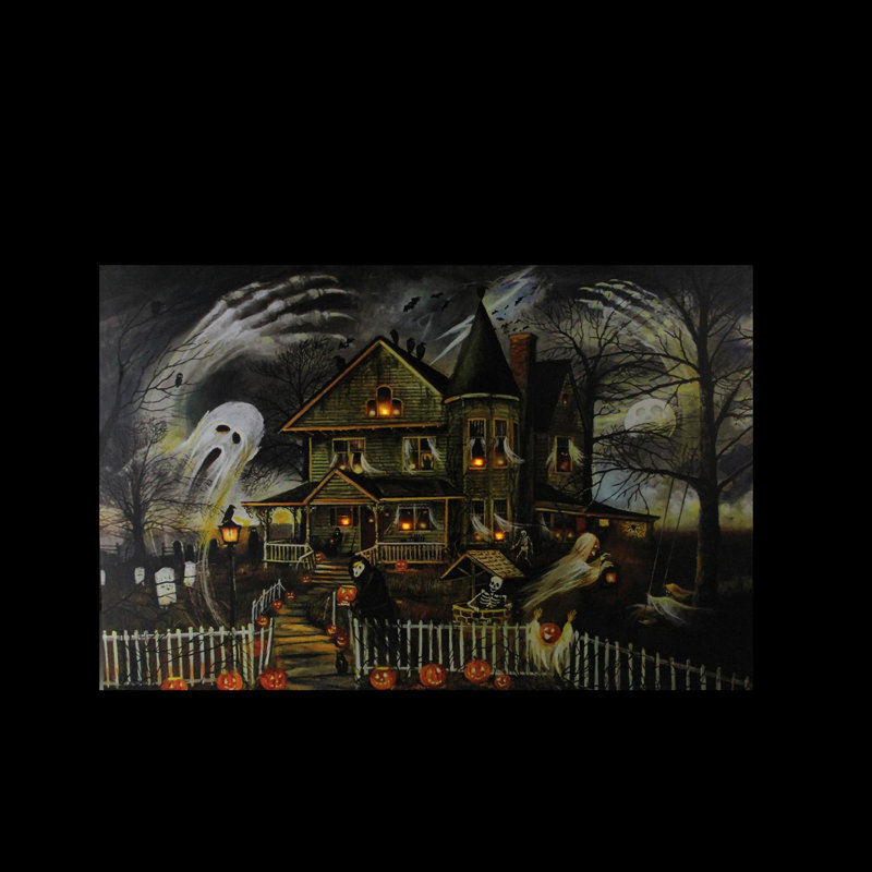 Art mural sur toile à DEL, H 12 po x l 15,75 po