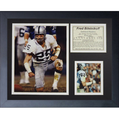 Souvenirs encadrée fred biletnikoff