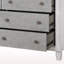 Commode moderne rustique gris et blanc vieilli