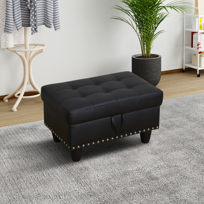 Banc de rangement en tissu