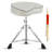 5 Core Drum Throne White Height Adjustable Guitar Stool Comfortable Drummer Chair Aaronjosh