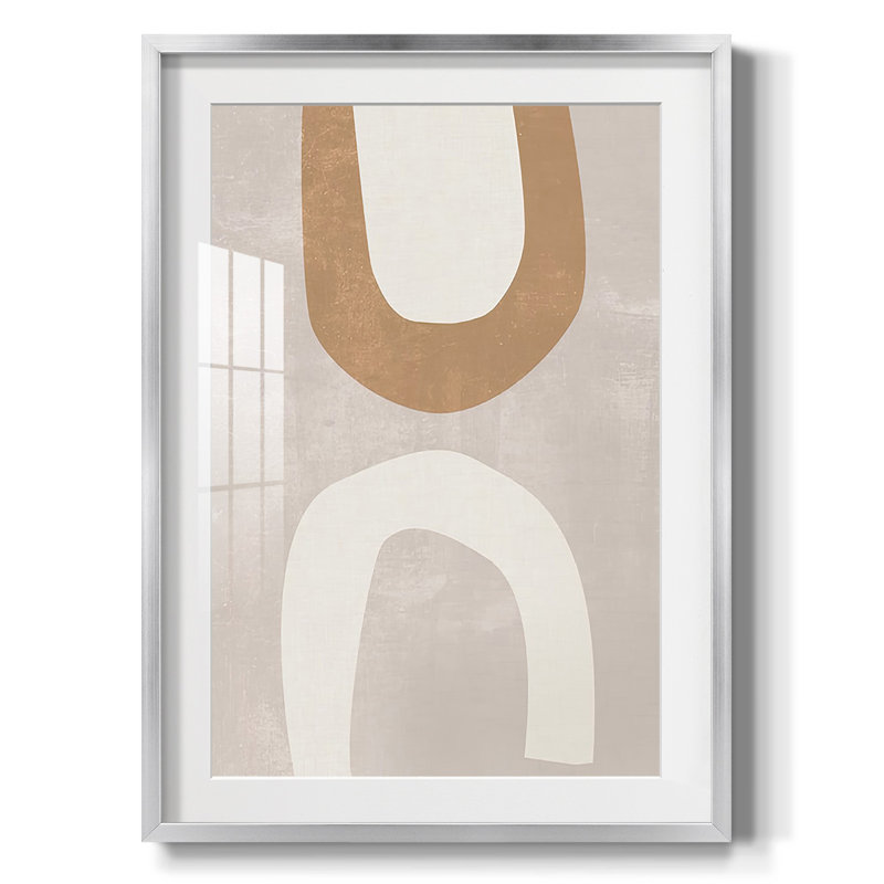 Sun Temple IV - Impression encadrée, H 28,5 po x l 20,5 po, Argent argent