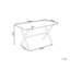 Anicette Glass Top Metal Base Dining Table