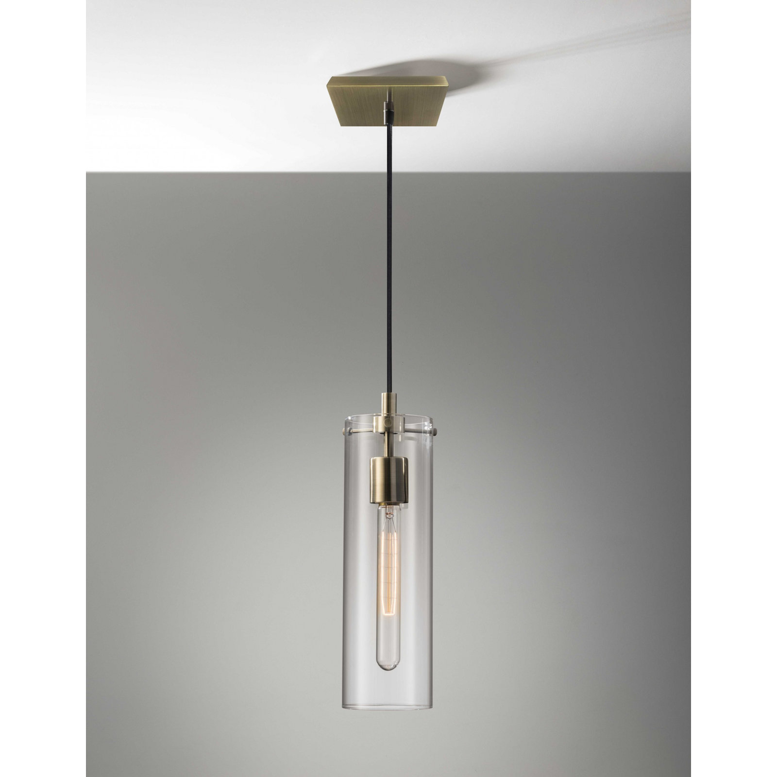 Gilbert Single Light Glass Dimmable Pendant