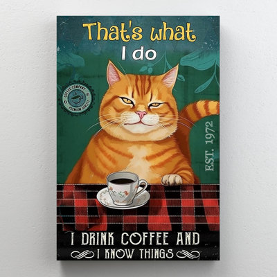 " Cat I Drink Coffee "