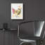  «Patchwork Chickens 3» par Courtney Prahl, art mural en verre, 12 po x 16 po