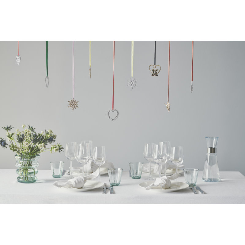 Mint Green Geometric Glass Table Vase