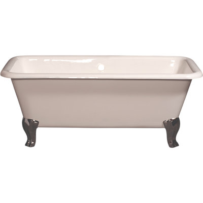 Baignoire rectangulaire en fonte avec pieds doubles The Charles by Strom Living