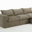 Boneless 4 - Piece Upholstered Chenille Modular Sectional Sofa with Removable Ottoman– Fully Compressed, No Assembly Required-1283040804