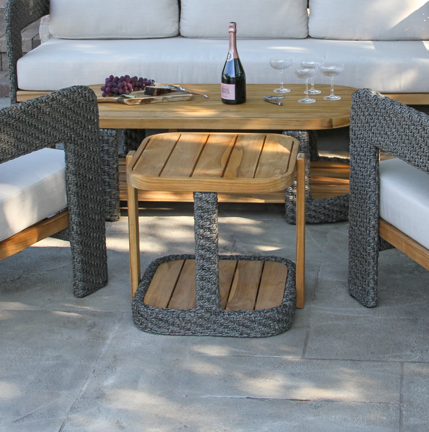 Estate 20" Teak Patio Side Table