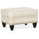 Repose-pieds rectangulaire en cuir véritable de 28,5 po de largeur Reddish
