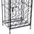 35 Wrought Iron Wine Rack Cabinet - Black. Lockable Feature. Stylish. 17.6"w X 14"d 38.5"h. 65 Lbs Capacity. For Kitchen Black With Lock For 35 Bottles. Construction. Fascinating Style. 17.6" W 14"