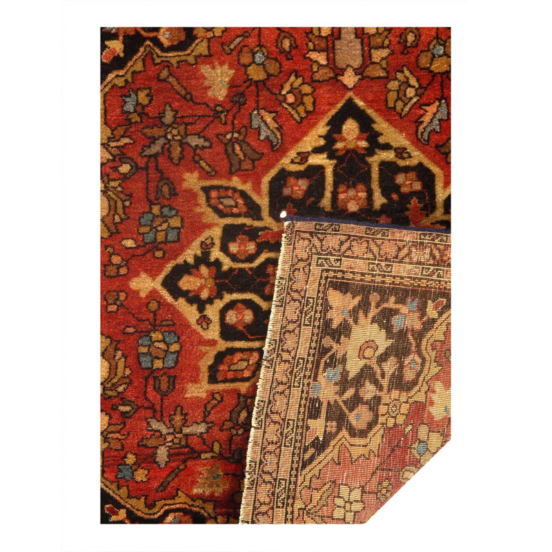 Farahan antique noué à la main fin 2 pi x 2 pi 7 po
