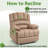Brisen 40" Wide Oversize Upholstery Manual Recliner-330399279