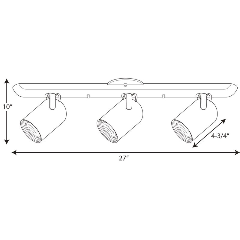 Brushed Nickel 27" Modern Directional Ceiling Light