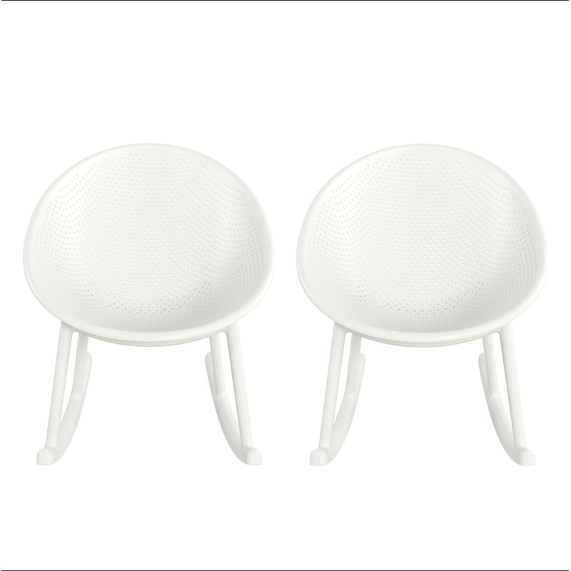 Chaise berçante Gable, Blanc