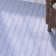Tapis gris en coton tissé à la main Rudel