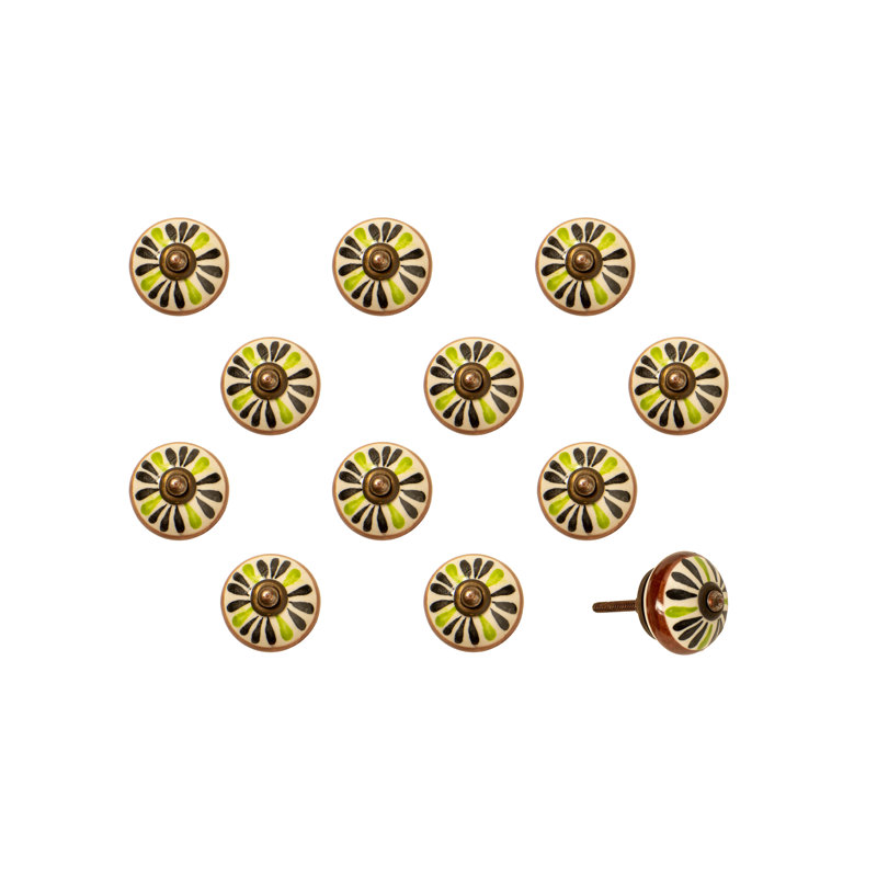 Hand Painted 1.5" Diameter Mushroom Knob Multipack