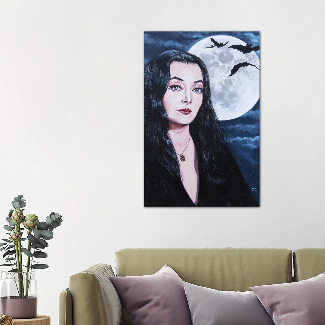 Leinwandbild Morticia Addams von Cyndi Dodes