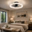 Ventilateur de plafond réversible 20 po avec éclairage à DEL à intensité variable et télécommande