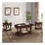 Table de bout ronde rétro 22 po, canapé en bois massif avec tablette, table de coin de salon facile à assembler, cerisier-1493153586-1493153590