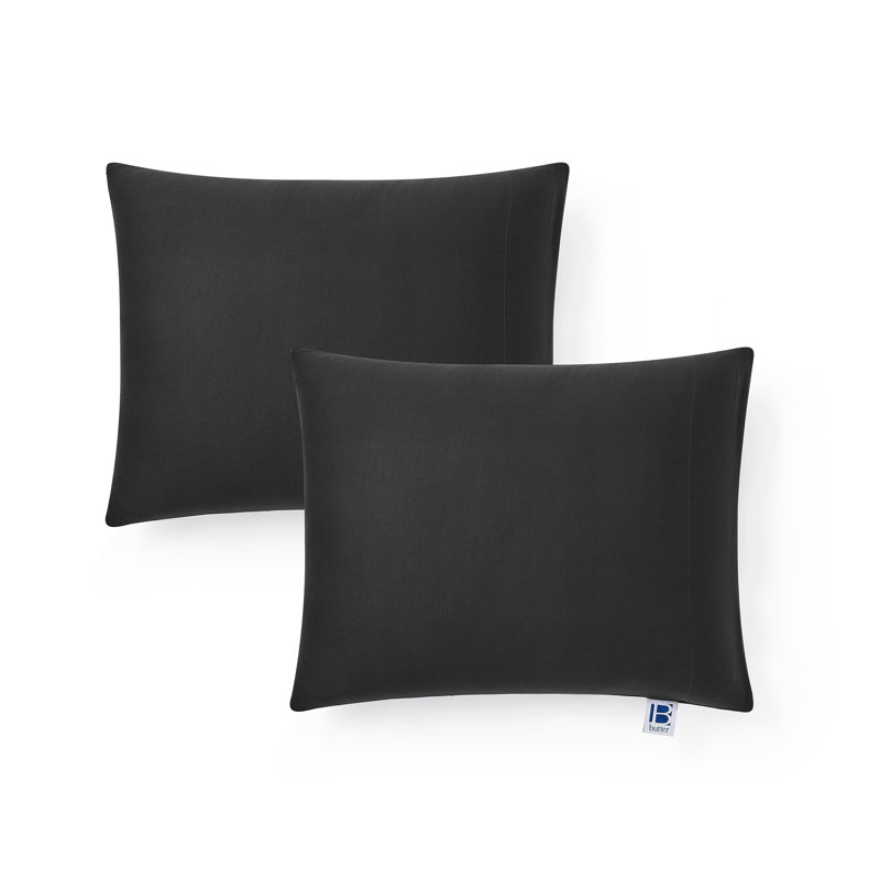 Ensemble de taies d'oreiller Better Than Butter Coma, Noir, Grand